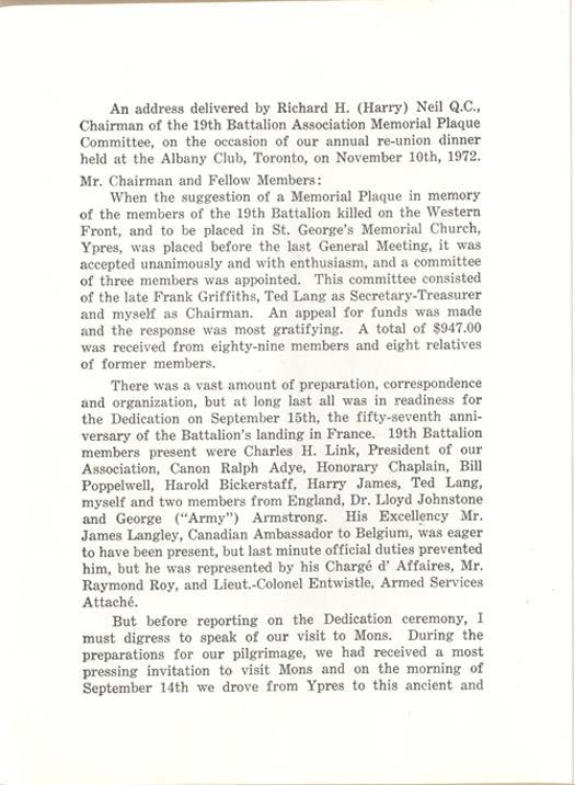 19th Battalion Association, pg 2