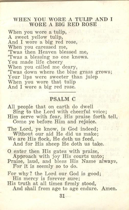 Winnipeg Rifles Songbook, nd, page 31