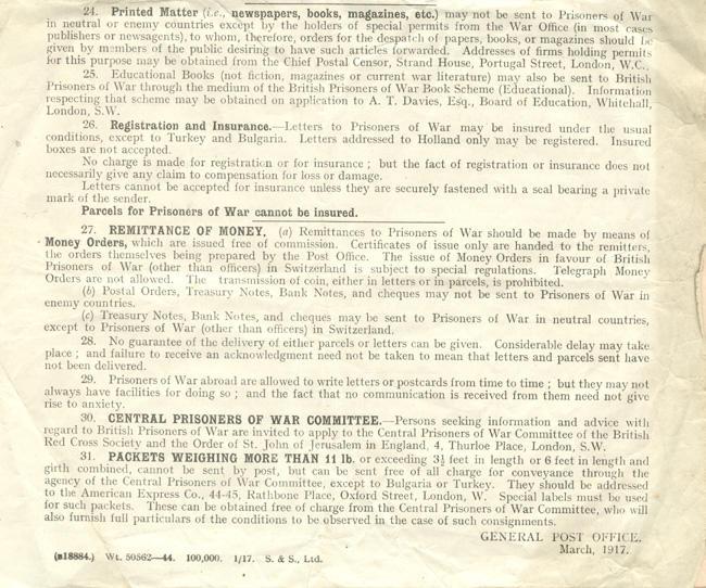 Communication with Prisoners of War notice, pg 4