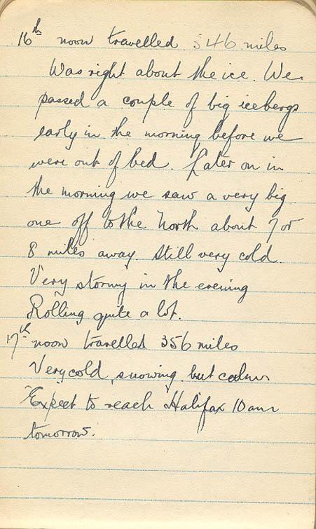 Pearson, Frederick, diary, page 47.