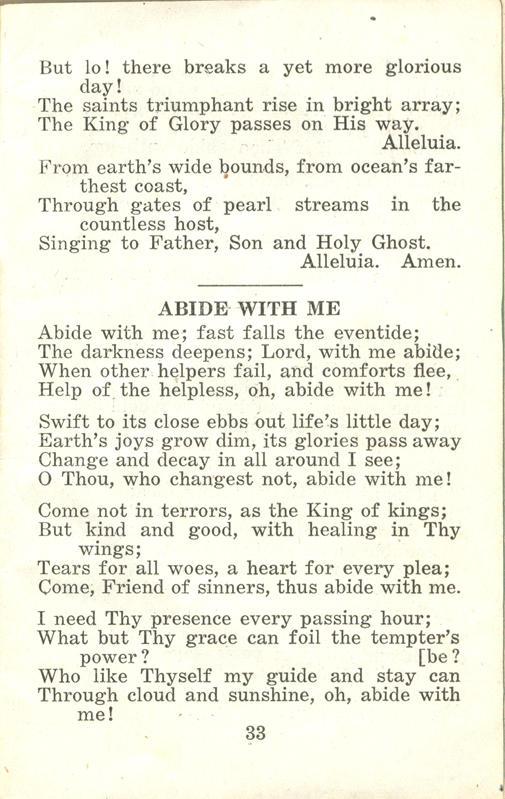 Winnipeg Rifles Songbook, nd, page 33