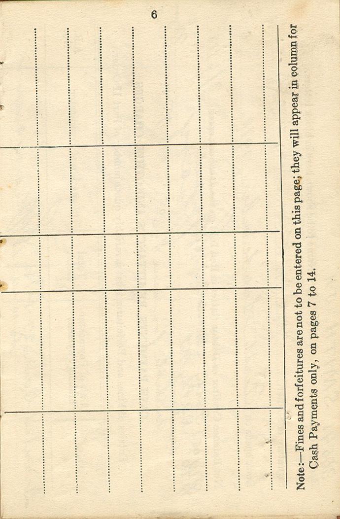 Page 6 of Active Service Paybook from August, 1918.