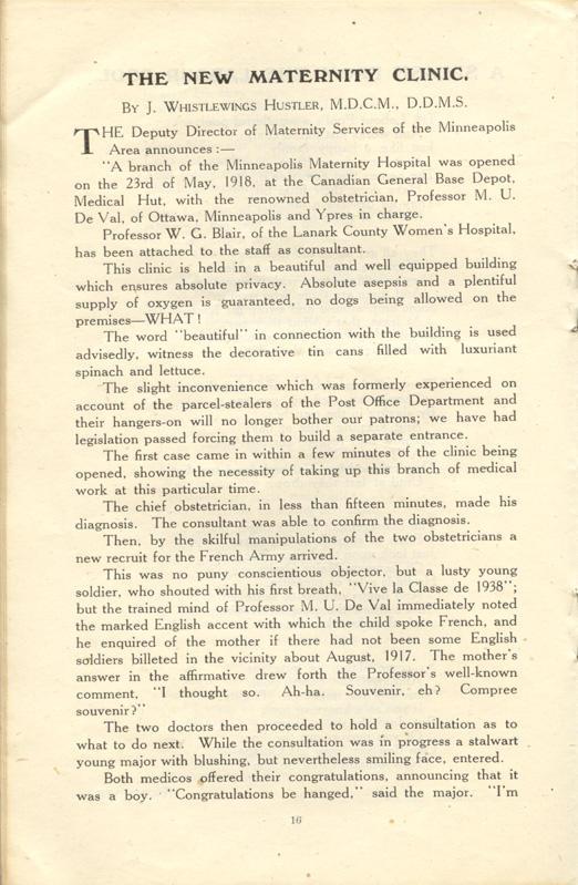 Canadian General Base
Depot Magazine
September 1918
Page 16